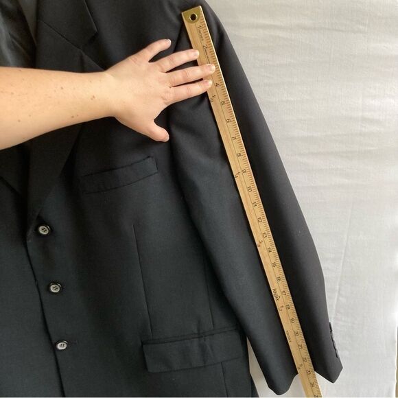 Ferretti Uomo Black Suit Jacket Blazer Wool Men’s 44S Sports Coat - Picture 16 of 16